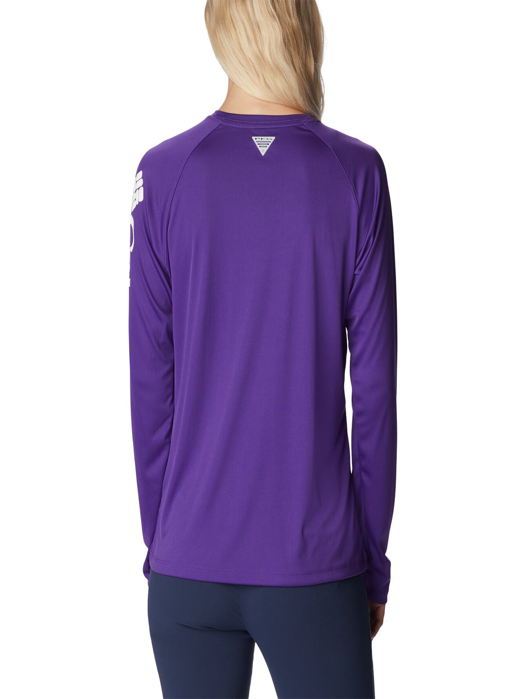 Playera Columbia Manga Larga Morada para Mujer
