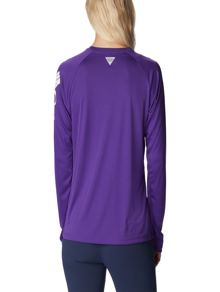 Playera Columbia Manga Larga Morada para Mujer