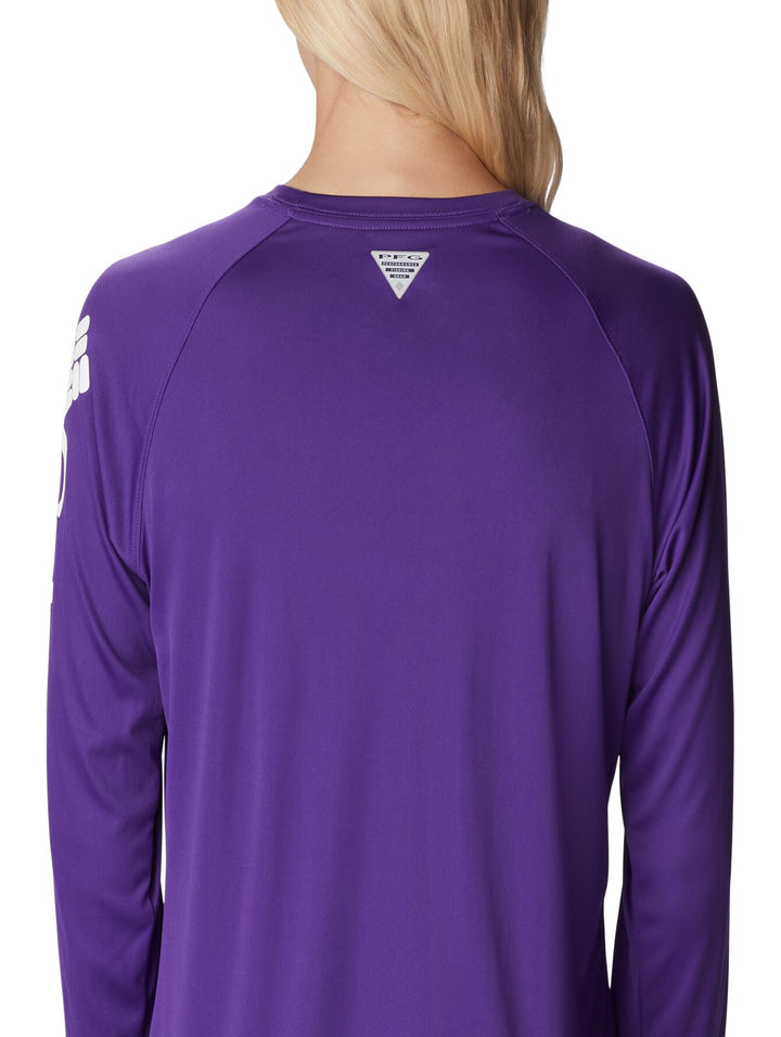 Playera Columbia Manga Larga Morada para Mujer