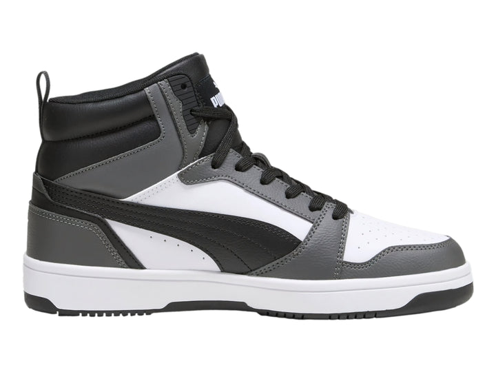 Tenis PUMA Rebound V6 Blanco, Negro y Gris para Hombre