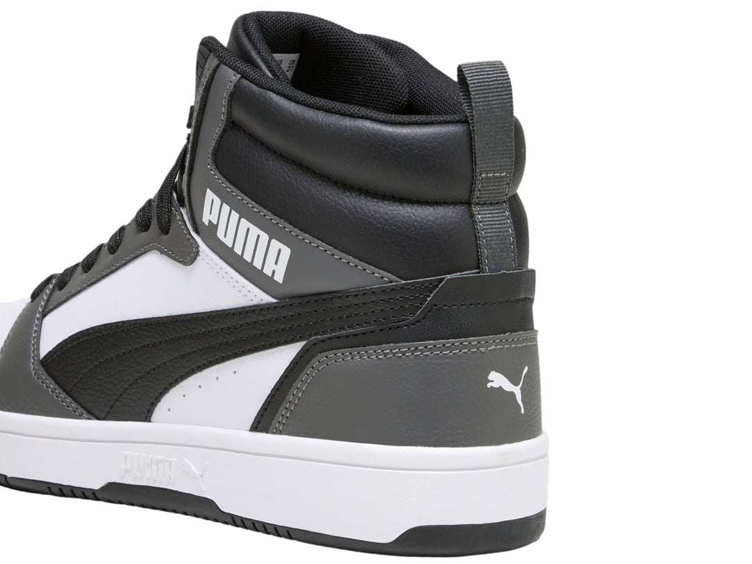 Tenis PUMA Rebound V6 Blanco, Negro y Gris para Hombre