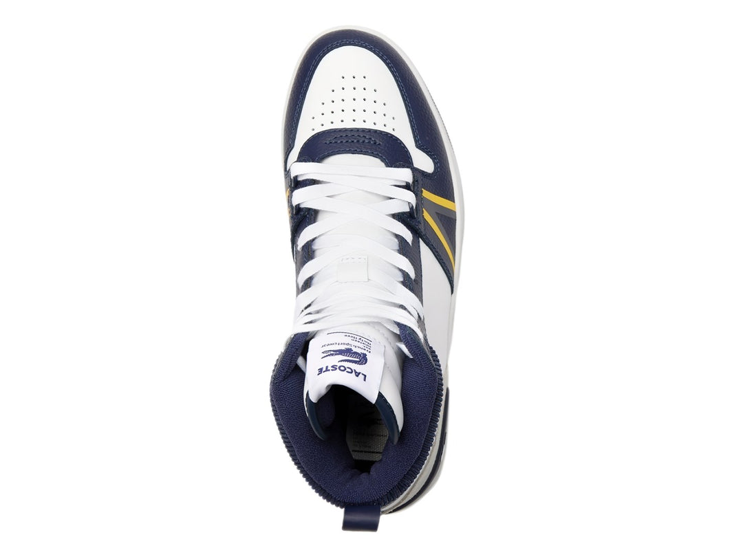 Tenis Lacoste L001 Mid Blanco y Azul Marino para Hombre