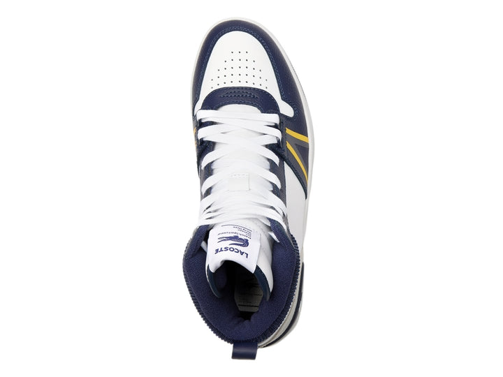 Tenis Lacoste L001 Mid Blanco y Azul Marino para Hombre