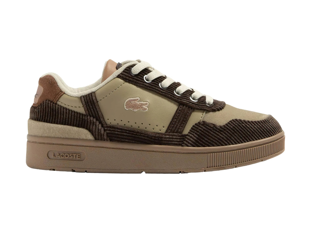 Tenis Lacoste T-Clip Color Café para Niño