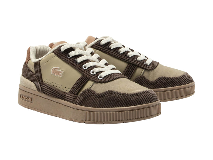 Tenis Lacoste T-Clip Color Café para Niño