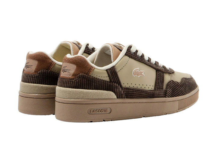 Tenis Lacoste T-Clip Color Café para Niño