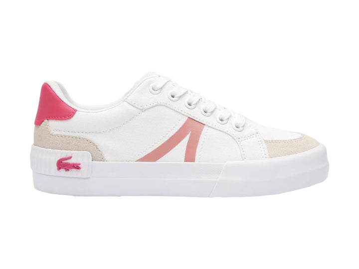 Tenis Lacoste Blancos con Rosa para Niña