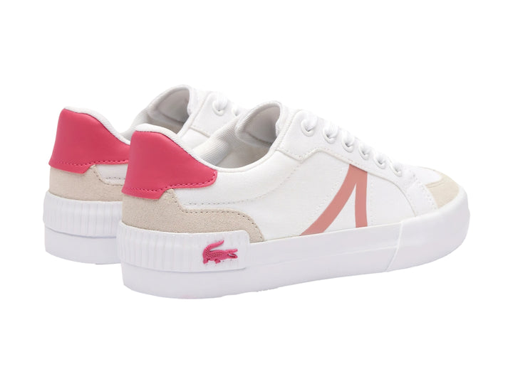 Tenis Lacoste Blancos con Rosa para Niña