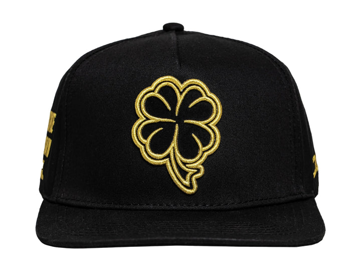 Gorra JC Hats Trébol Negro y Dorado para Hombre