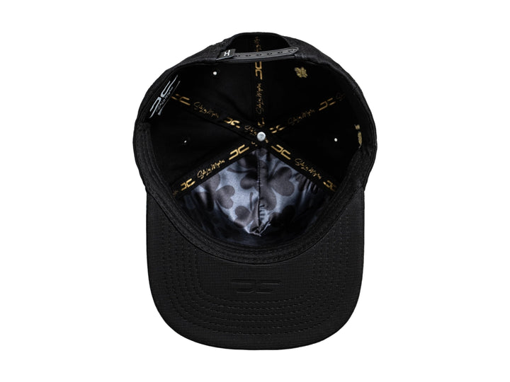 Gorra JC Hats Trébol Negro y Dorado para Hombre