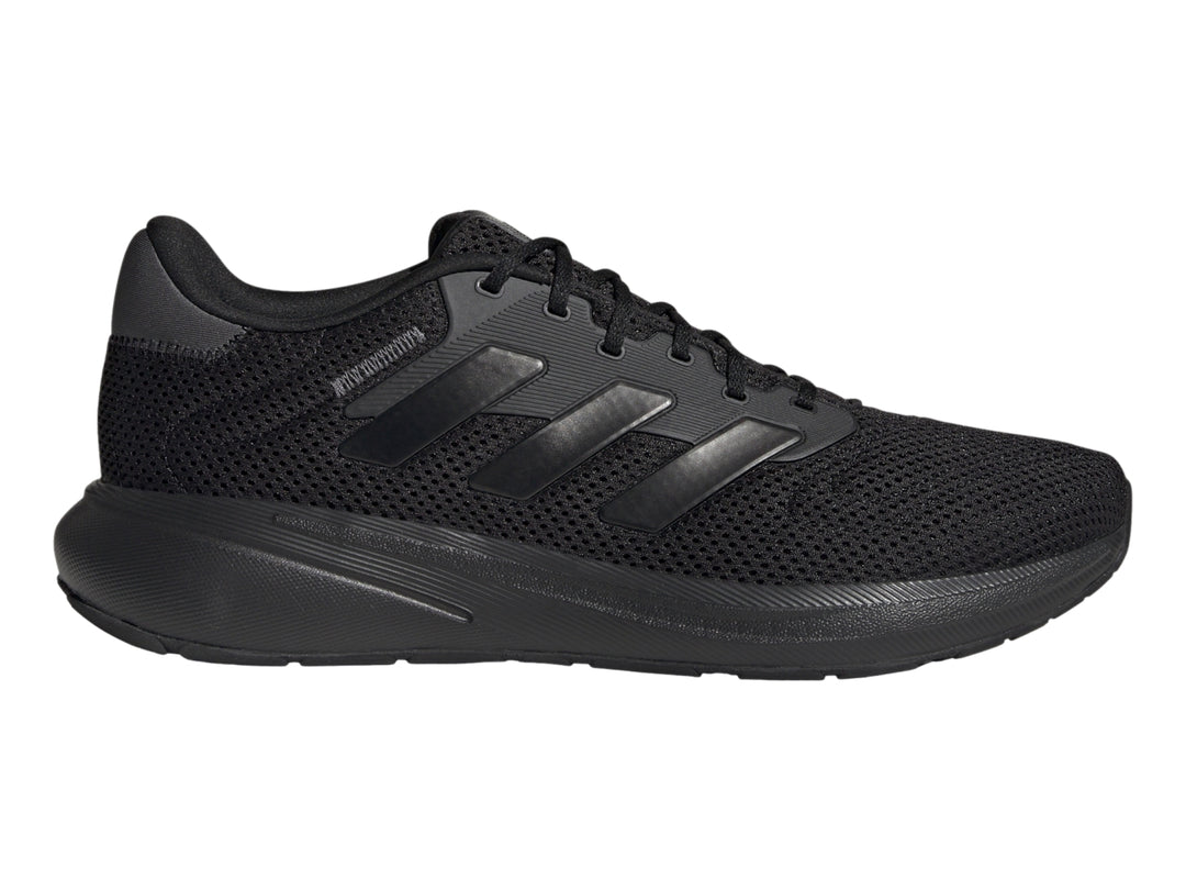 Tenis deportivos Adidas Response Runner U en color negro total.