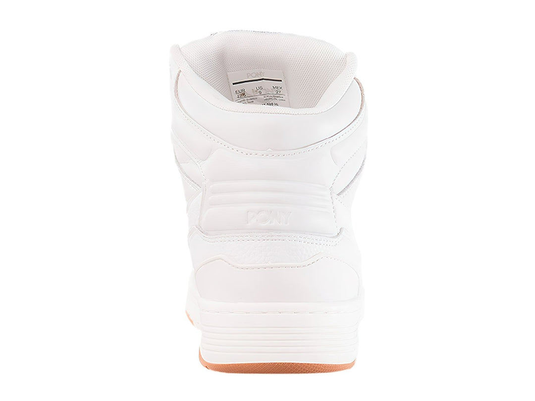 Tenis PONY M-100 HI Blanco con Suela de Goma para Hombre