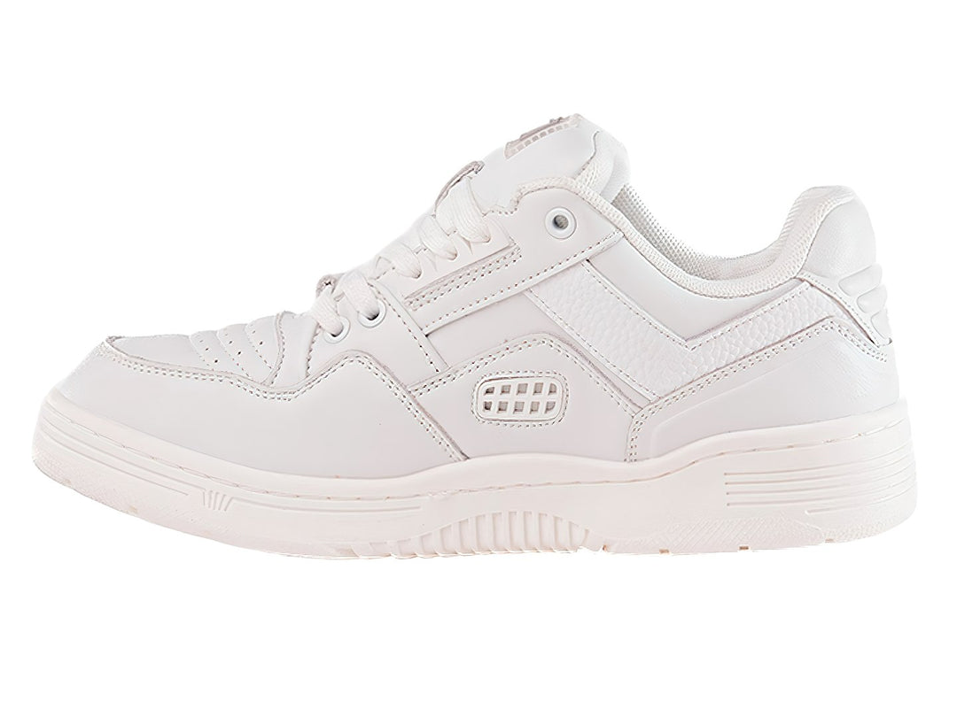 Tenis PONY M-100 LO en color blanco, diseño deportivo de corte bajo con suela gruesa.