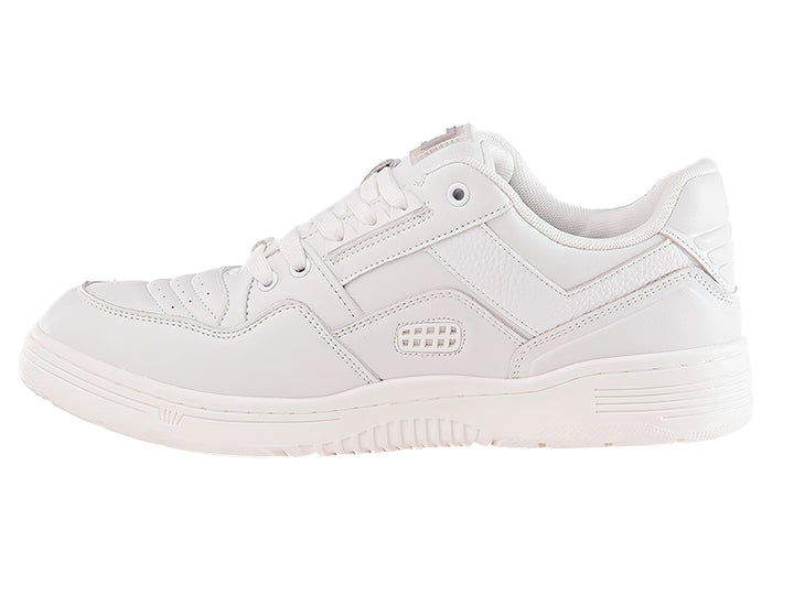 Tenis PONY M-100 LO en color blanco, diseño deportivo de corte bajo con suela blanca.