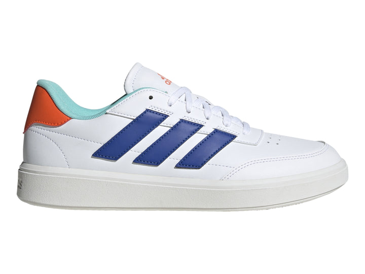 Tenis Adidas Courtblock Blanco Azul y Naranja para Hombre