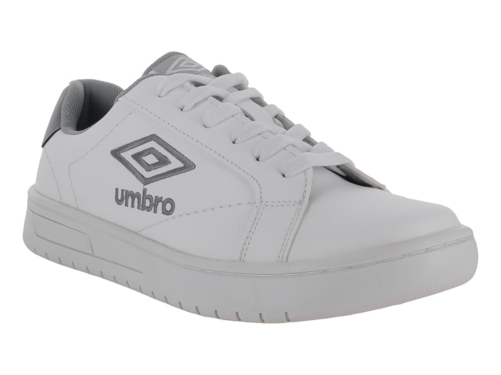Tenis Umbro Blanco y Plata para Niño