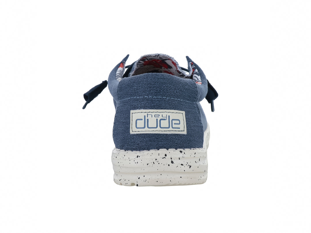 Zapatos Casuales Hey Dude Wally Azul para Hombre