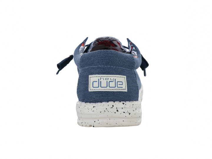 Zapatos Casuales Hey Dude Wally Azul para Hombre