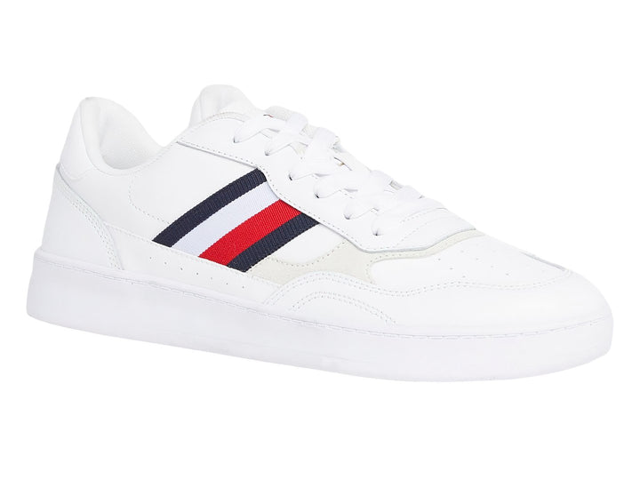 Tenis Tommy Hilfiger Court Cupsole Retro Blancos para Hombre
