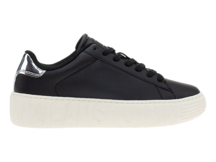 Tenis Tommy Hilfiger Negro y Plata para Mujer