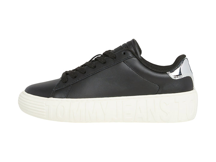 Tenis Tommy Hilfiger Negro y Plata para Mujer