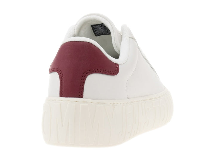 Tenis Tommy Hilfiger Blanco y Rojo para Mujer