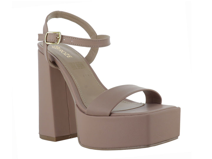 Sandalias de Plataforma ROZE Color Maquillaje para Mujer
