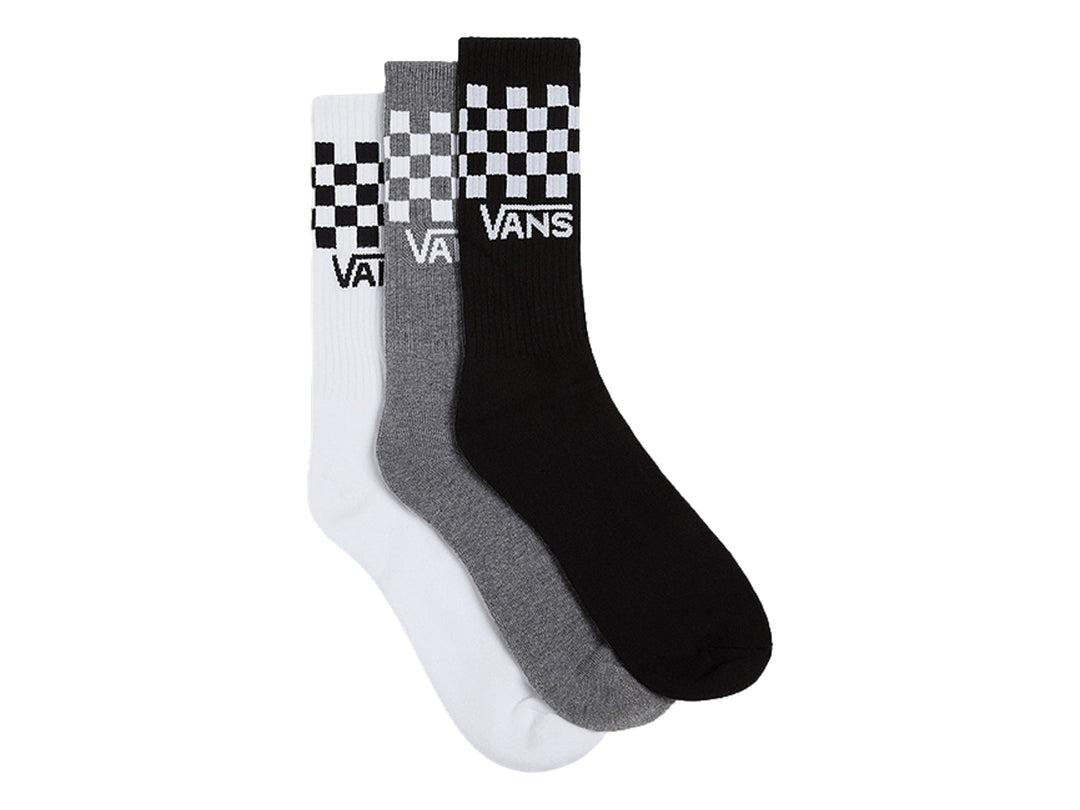 Pack 3 Calcetines Vans Classic Check Negro y Blanco para Hombre