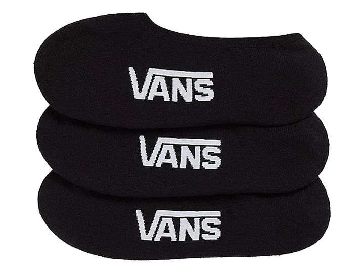 Calcetines Vans Classic No Show Negros Pack 3 para Hombre