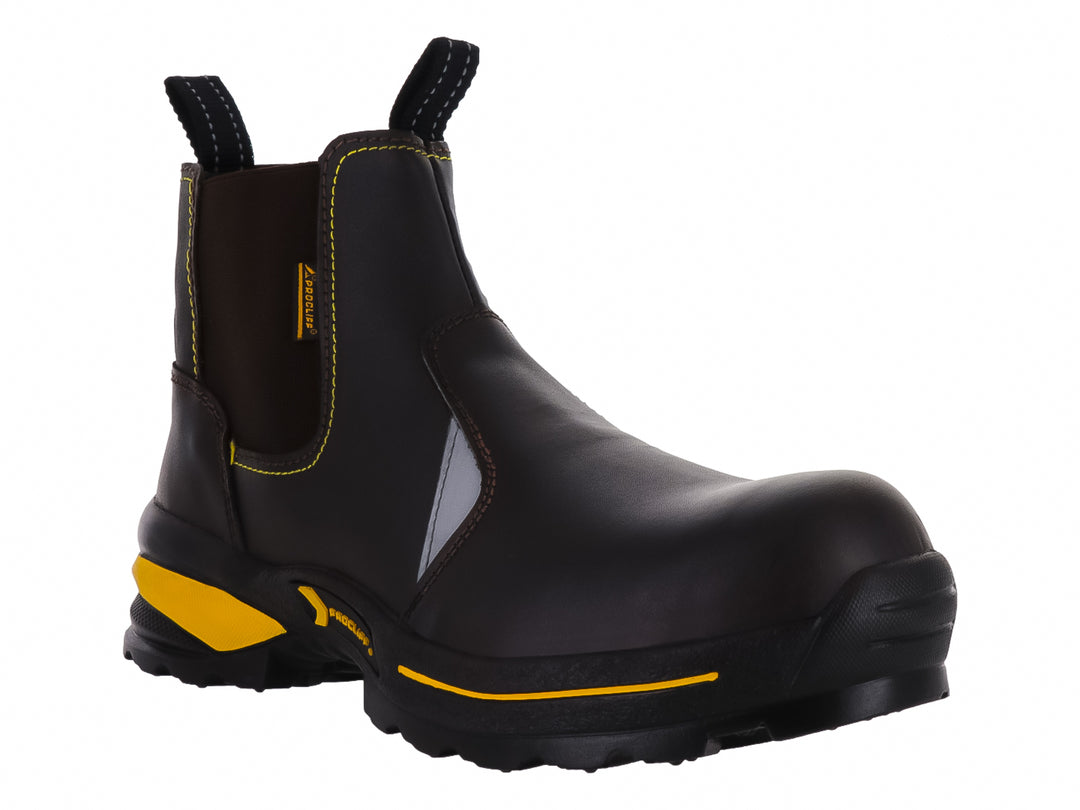 Botas Cliff Café con Casco de Poliamida para Hombre