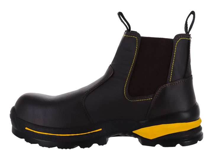 Botas Cliff Café con Casco de Poliamida para Hombre