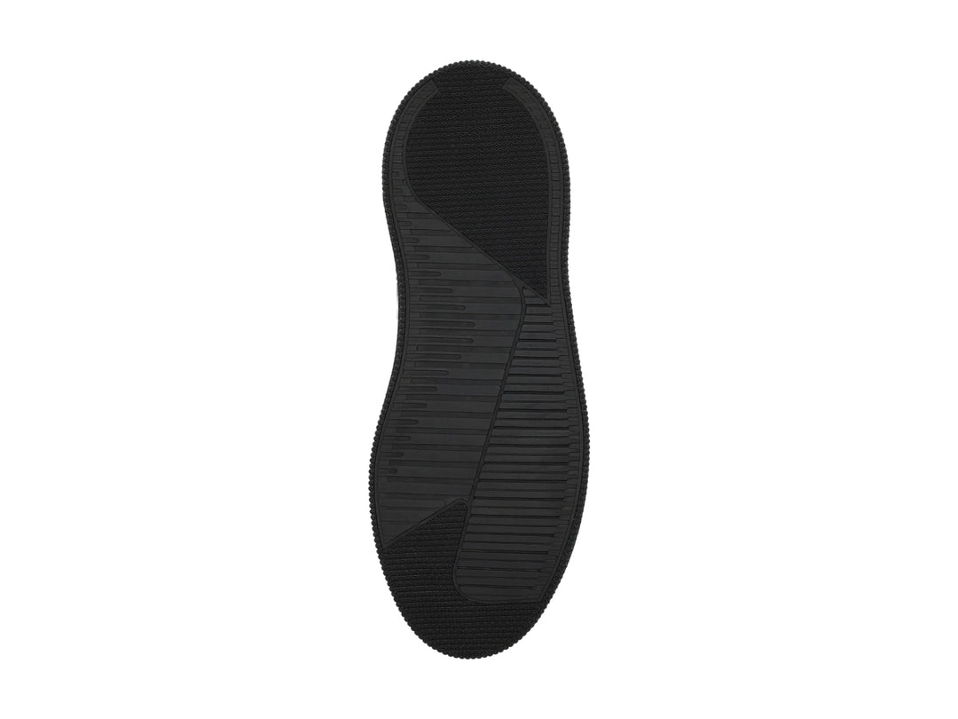 Tenis Guess blancos con detalles en negro y rojo, diseño deportivo.