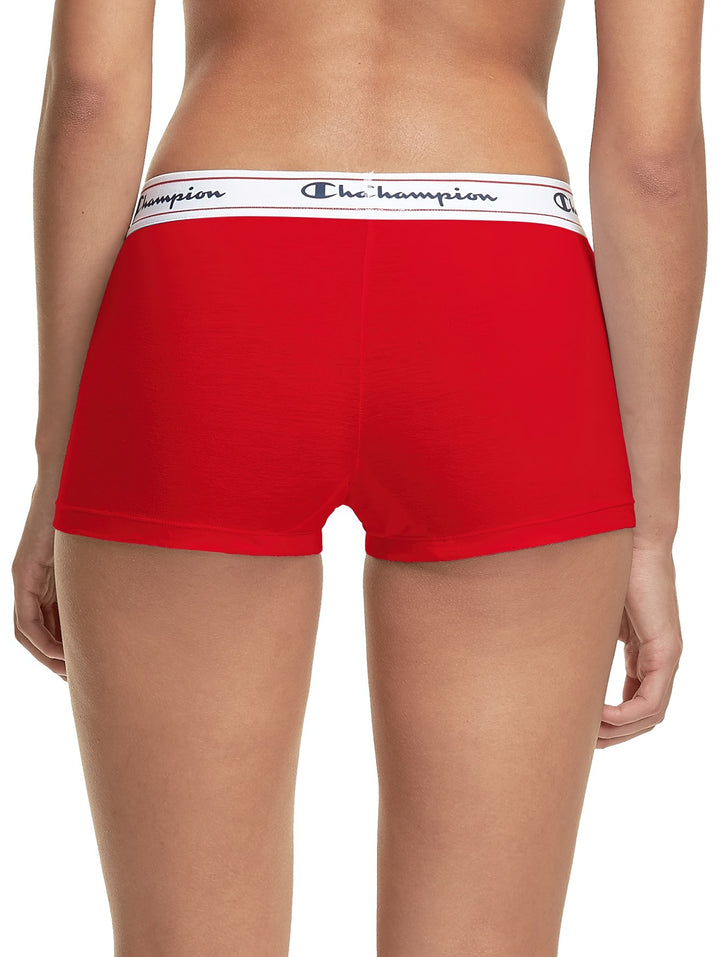 Boyshort Champion Cotton Stretch Rojo para Mujer