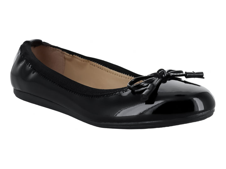 Zapatos Ballerina de Charol Negro Tropicana para Niña