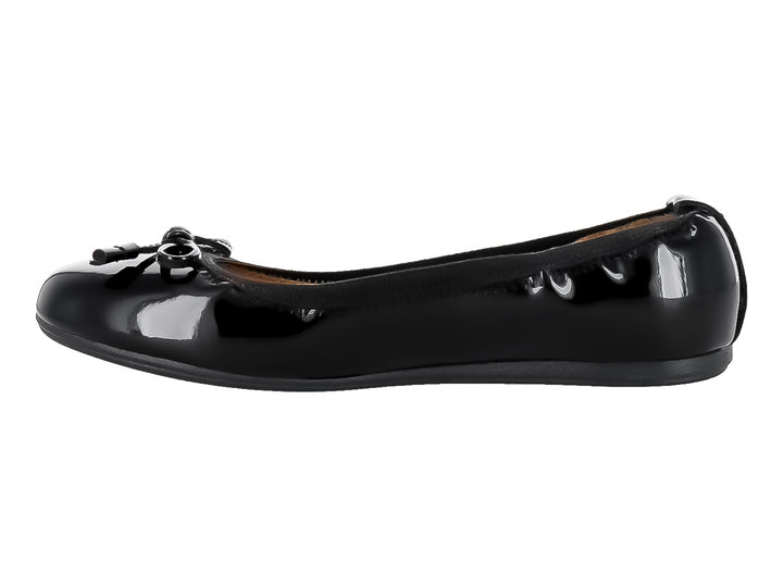 Zapatos Ballerina de Charol Negro Tropicana para Niña