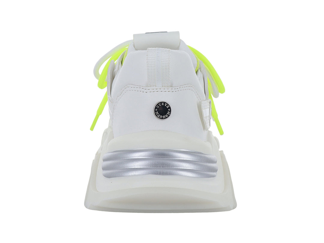 Tenis Steve Madden Blanco y Plata para Mujer