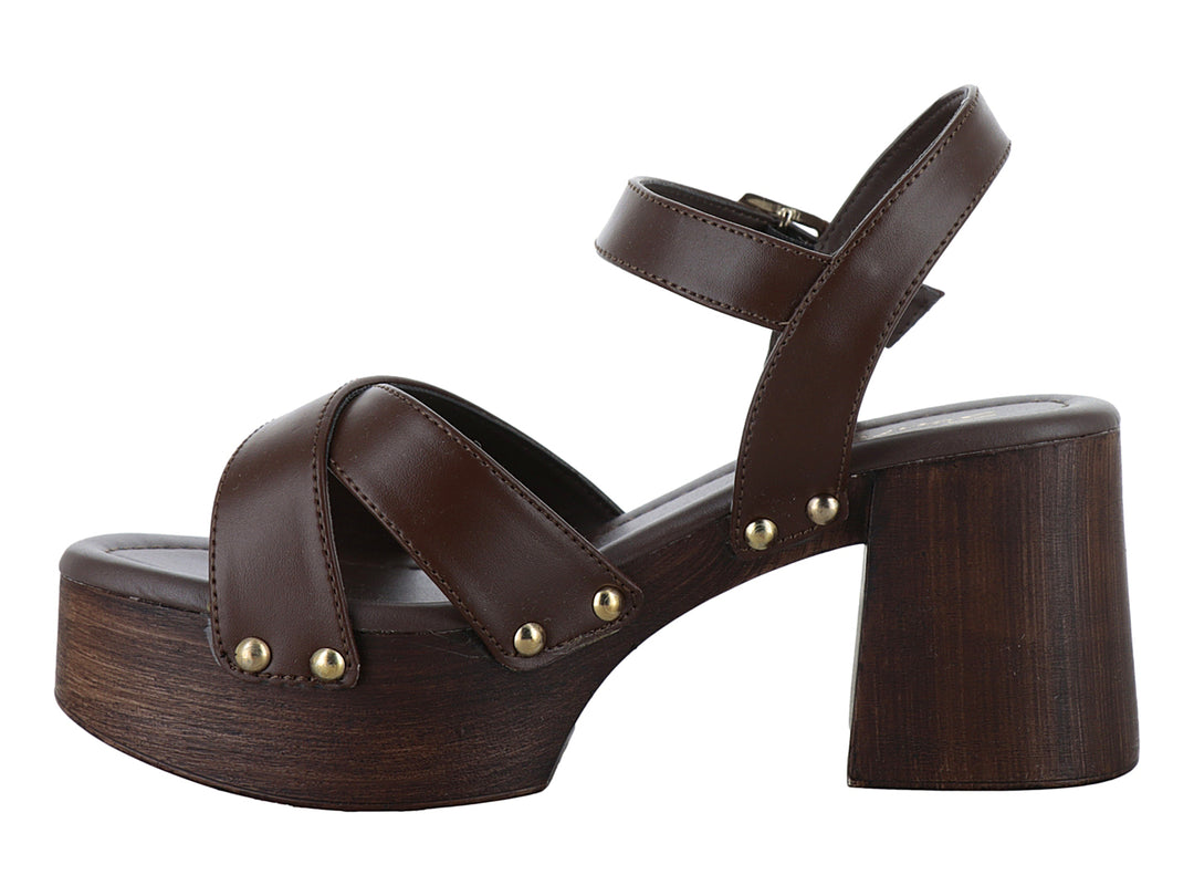 Sandalias Senties Café para Mujer