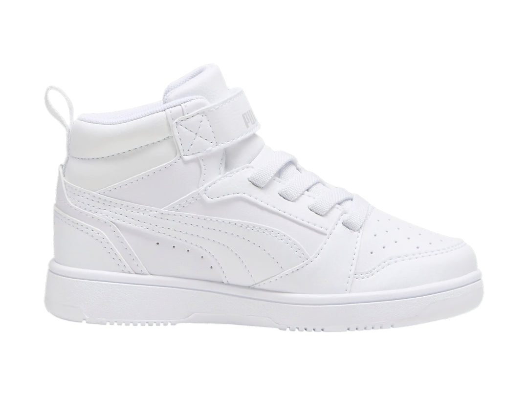 Tenis PUMA Rebound V6 Mid Blancos para Nino
