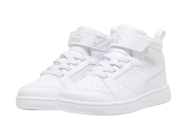 Tenis PUMA Rebound V6 Mid Blancos para Nino