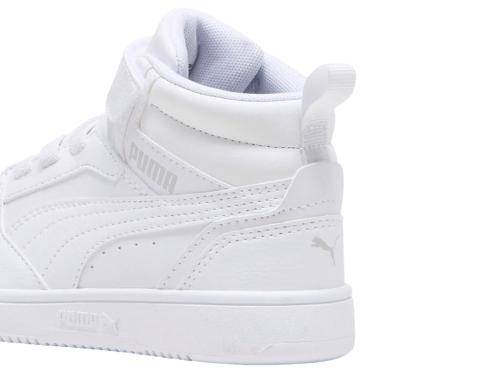 Tenis PUMA Rebound V6 Mid Blancos para Nino