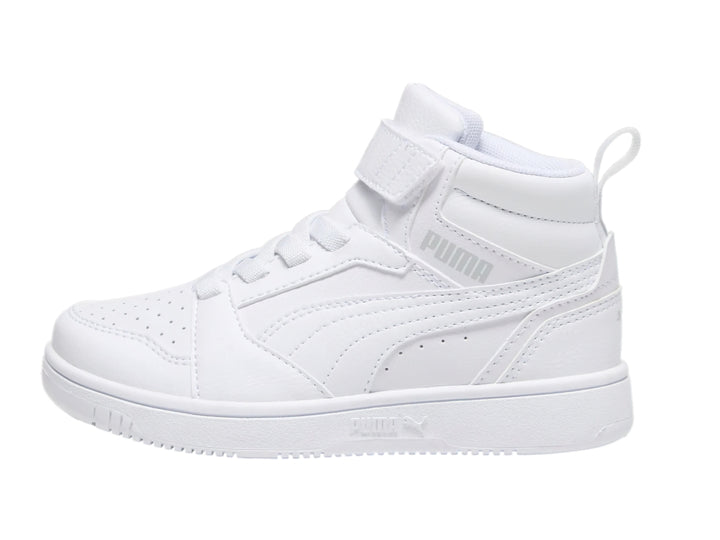 Tenis PUMA Rebound V6 Mid Blancos para Nino