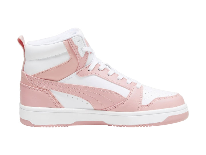 Tenis PUMA Rebound V6 Blanco y Rosa para Mujer