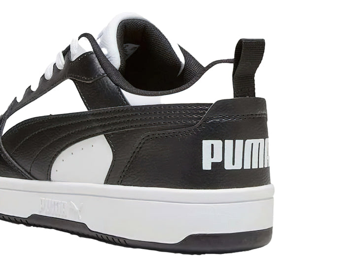 Tenis PUMA Rebound V6 Low Blanco y Negro para Hombre