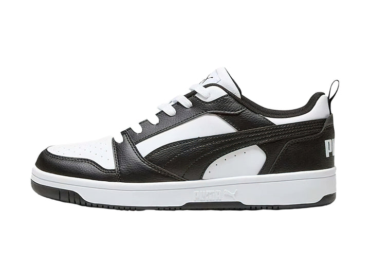 Tenis PUMA Rebound V6 Low Blanco y Negro para Hombre