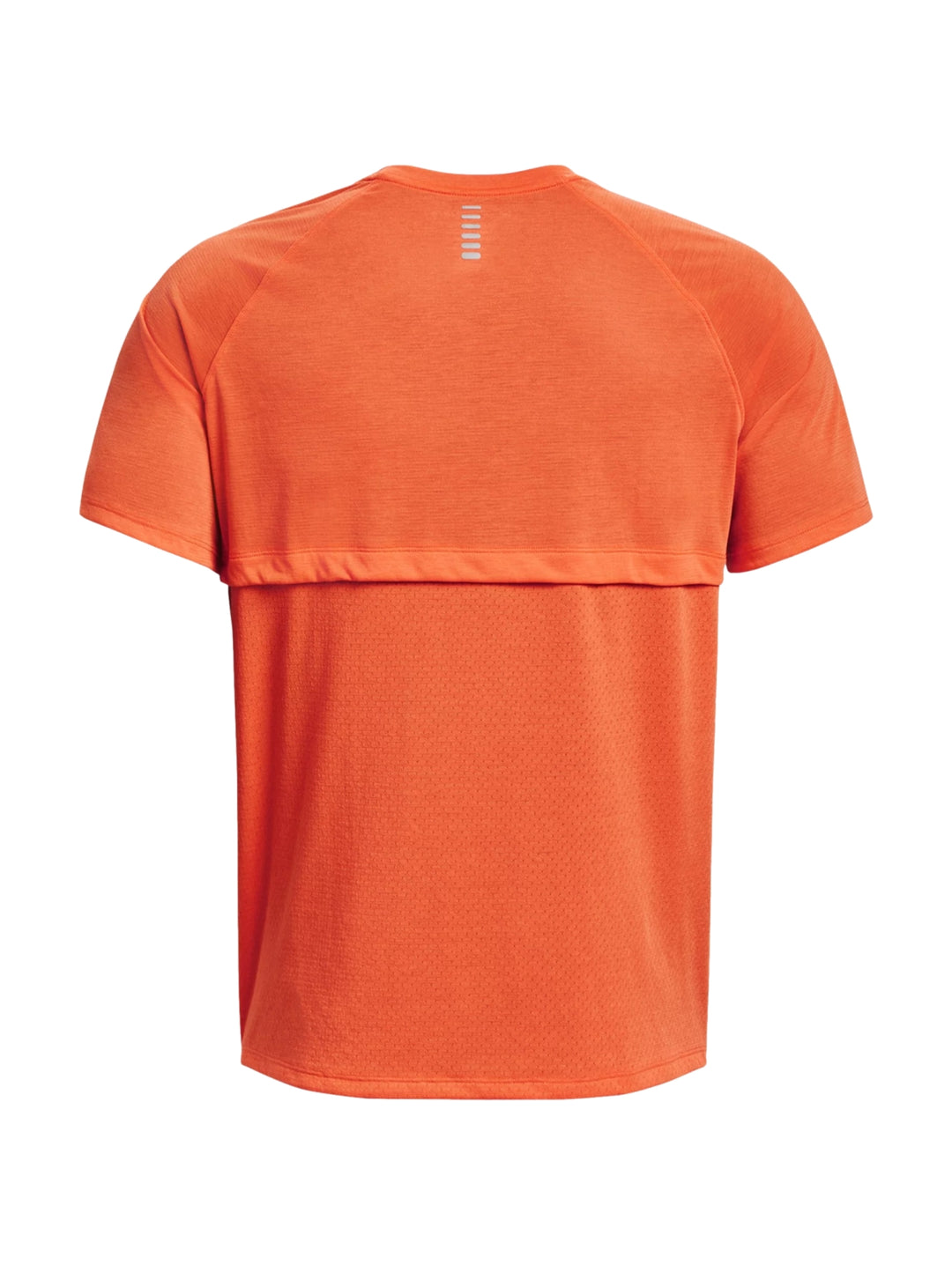 Playera deportiva de manga corta color naranja oscuro con logotipo blanco en el pecho.