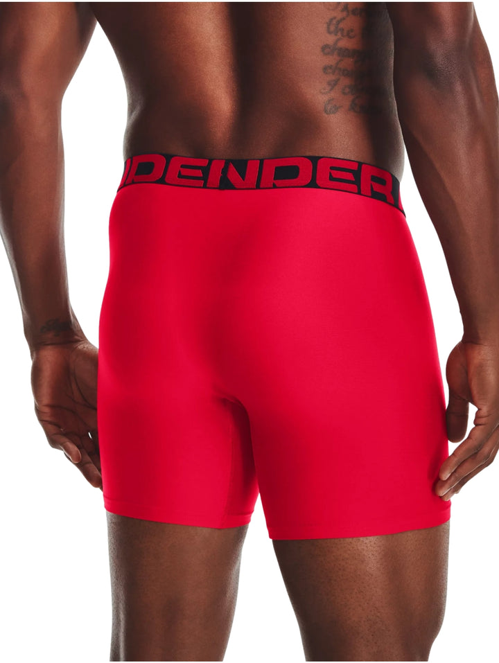 Bóxers Under Armour Tech 6in Rojo y Negro para Hombre