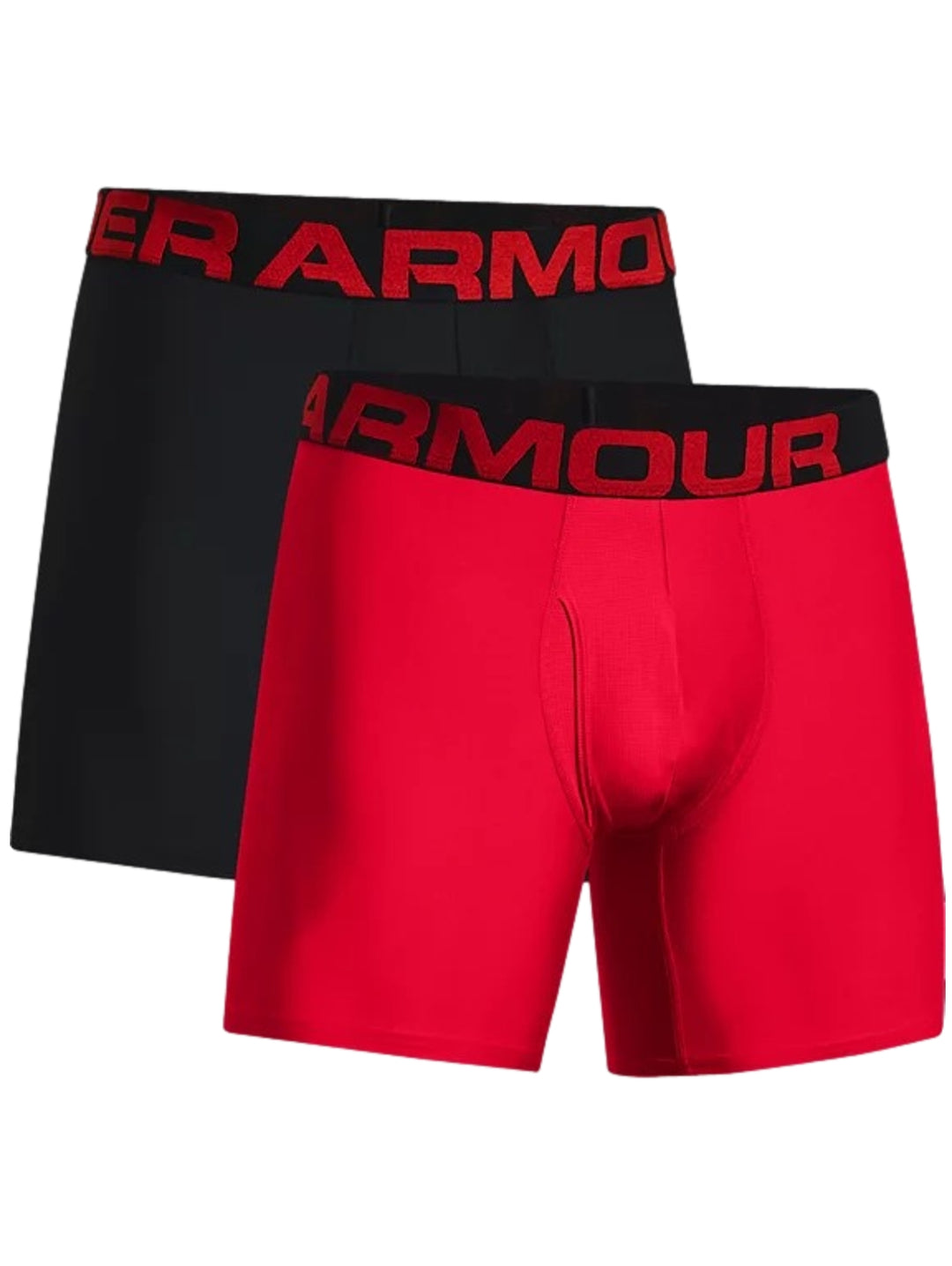 Bóxers Under Armour Tech 6in Rojo y Negro para Hombre
