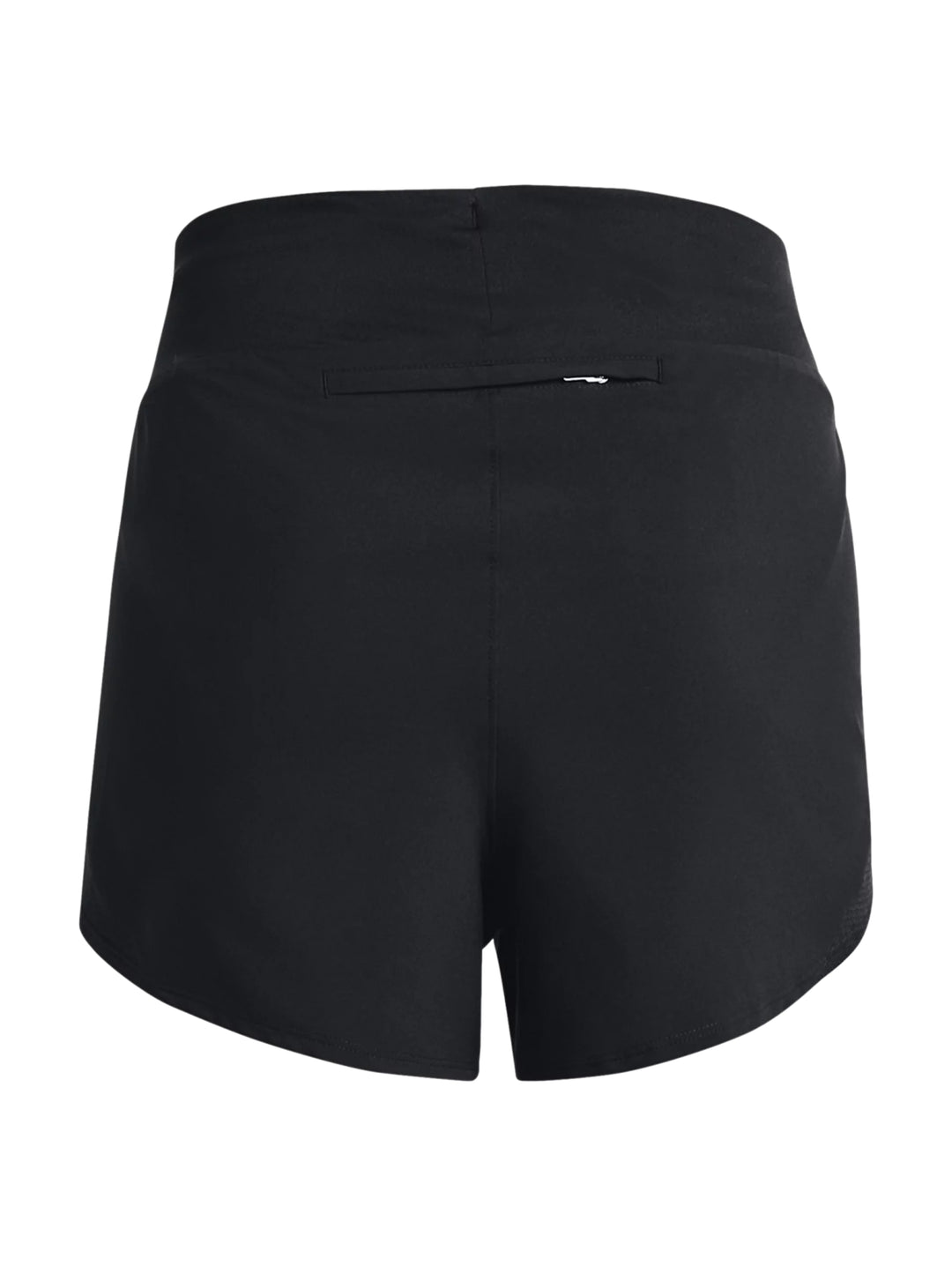 Shorts deportivos negros de Under Armour para mujer.