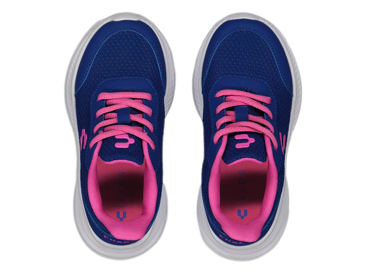 Tenis Charly Azul Blanco y Rosa para Niña