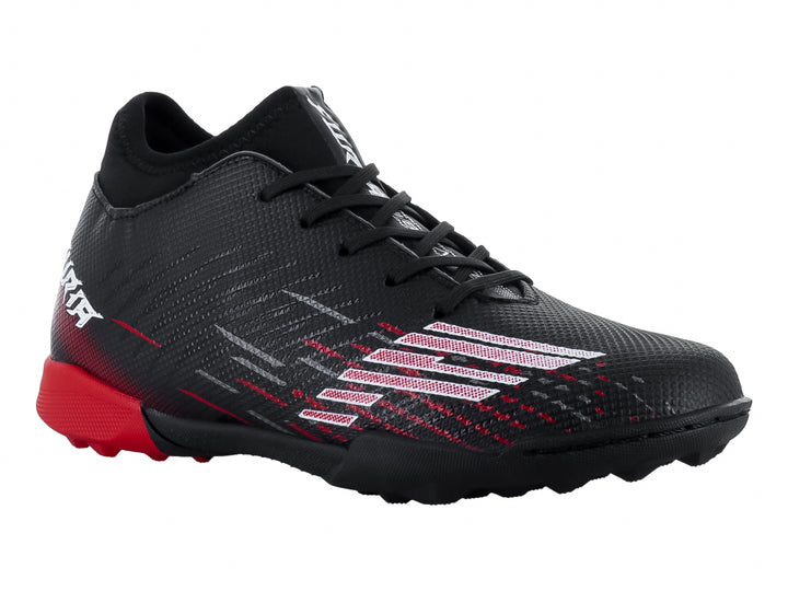 Tenis de Fútbol Furia 1515 Negro y Rojo para Niño